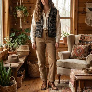 Vintage Ann Klein 100% Wool Vest | Classic 80s 90s Tailored Jacket |